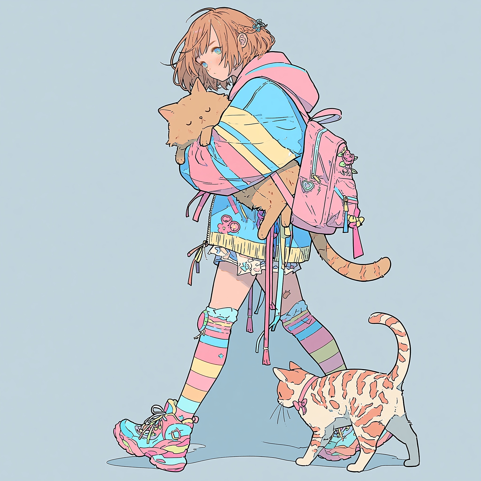 ねこといっしょ | の人気AIイラスト・グラビア