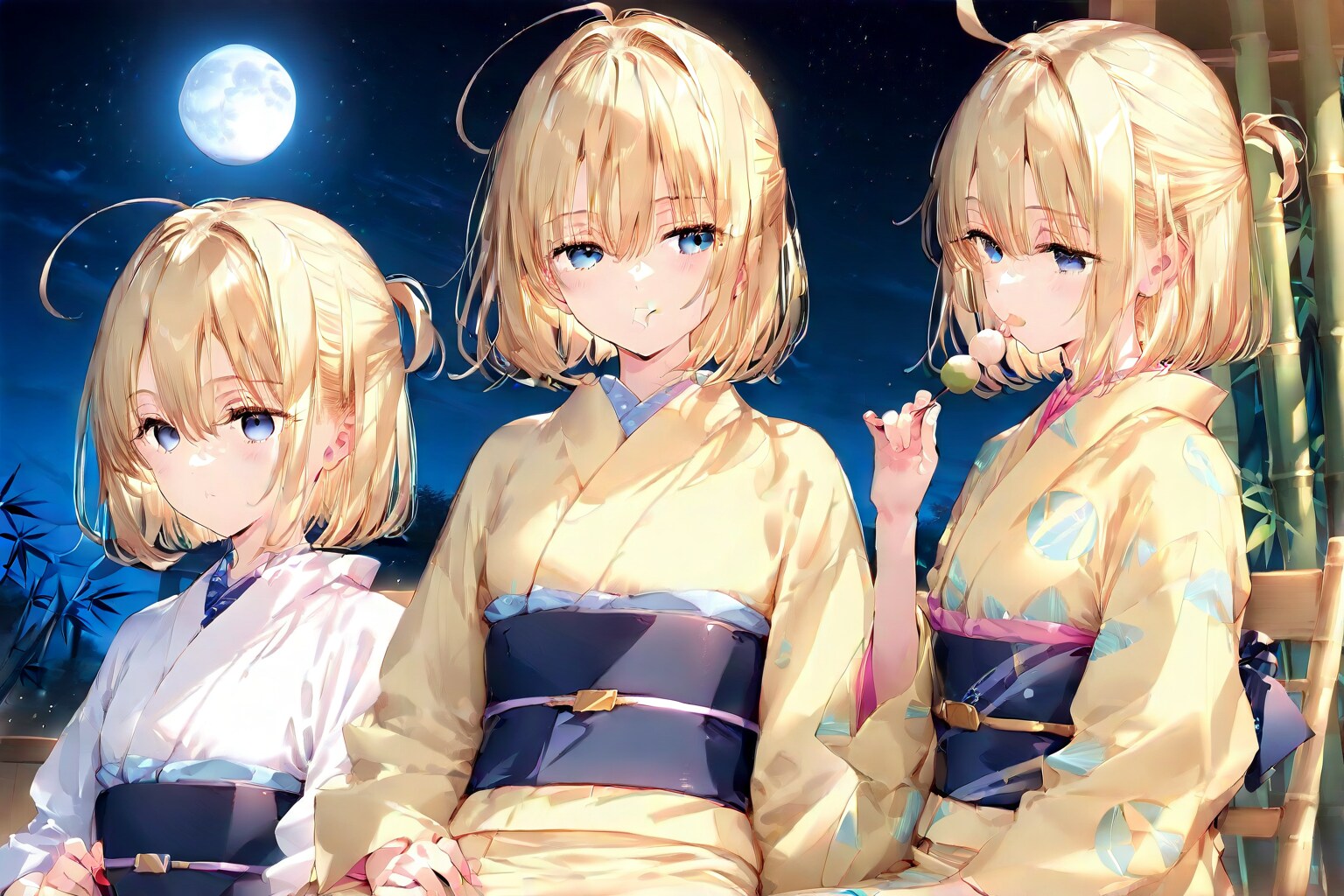 お月見姉妹