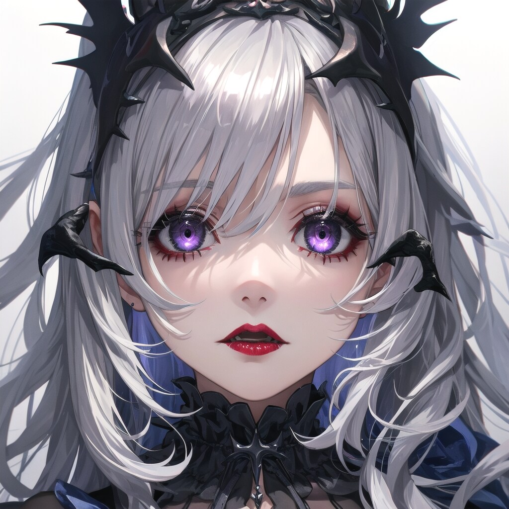 黒髪少女 → 銀髪少女