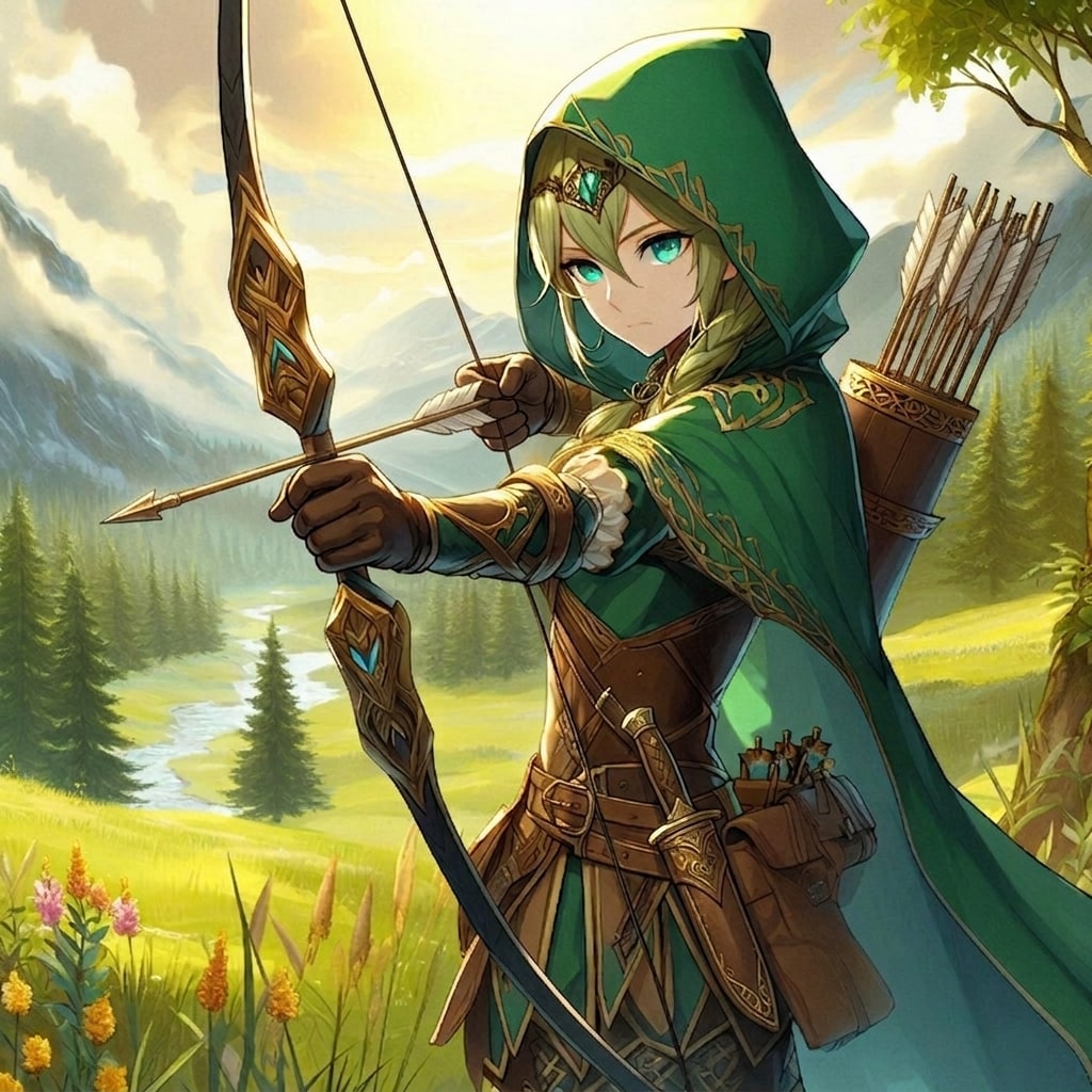緑翠の瞳の射手