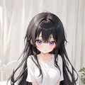 黒髪ロングロンT 2枚目