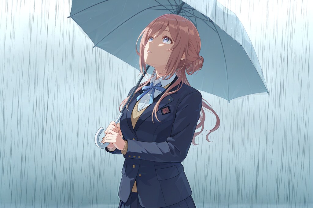 姫〇莉波　雨傘