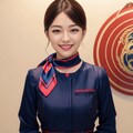 日系航空のCAさん（赤組） 5枚目