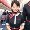 日系航空のCAさん（赤組） 7枚目