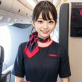日系航空のCAさん（赤組） 4枚目