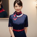 日系航空のCAさん（赤組） 3枚目