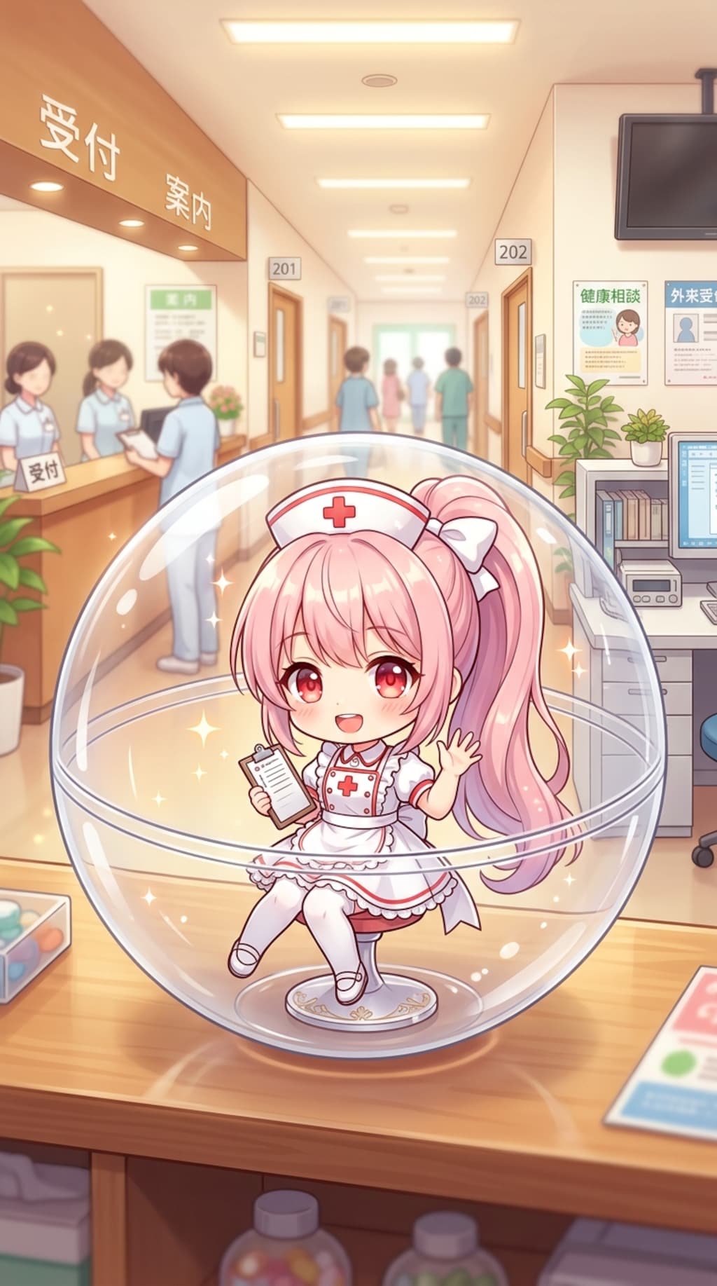 ナース服姿のALTAIRちゃんをカプセルに入れたよ