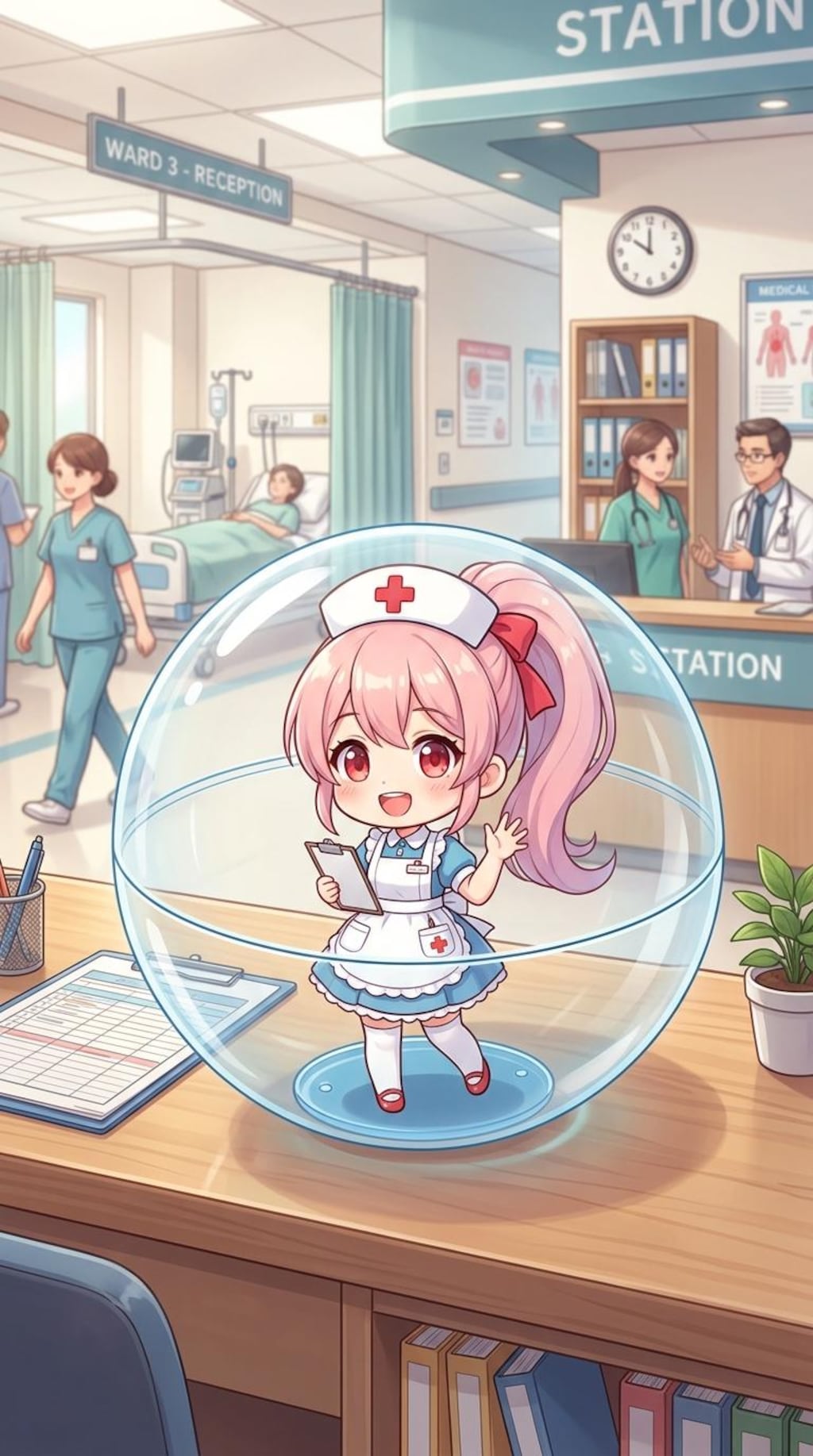 ナース服姿のALTAIRちゃんをカプセルに入れたよ