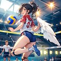 天使ちゃんのバレーボール250807 3枚目