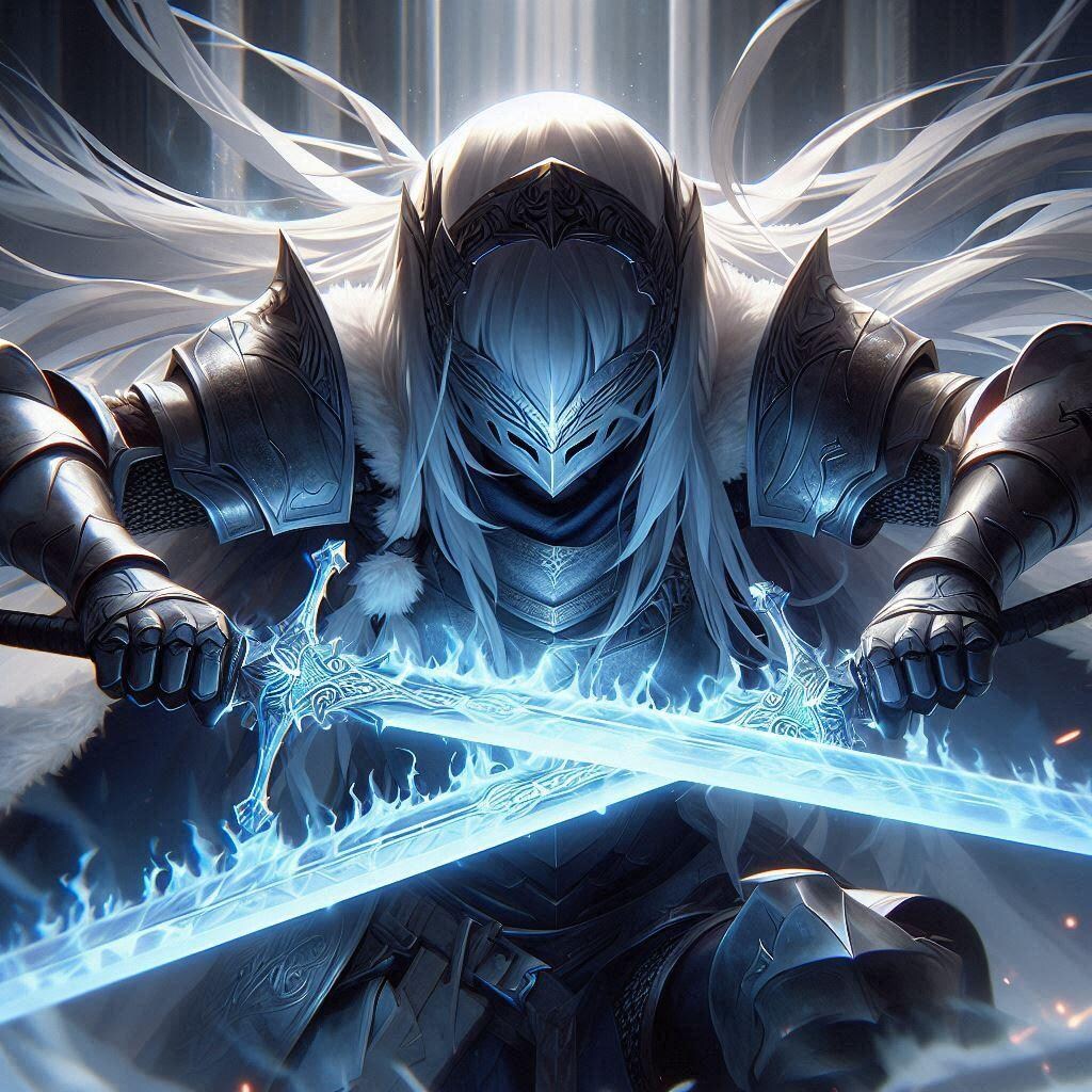 銀髪の女騎士５０