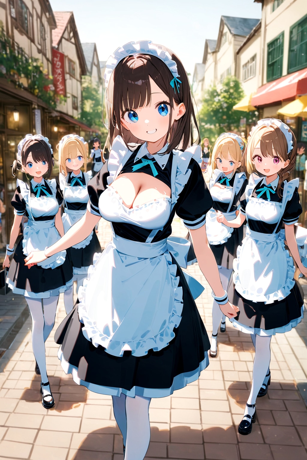 みんなで、お買い物 | の人気AIイラスト・グラビア