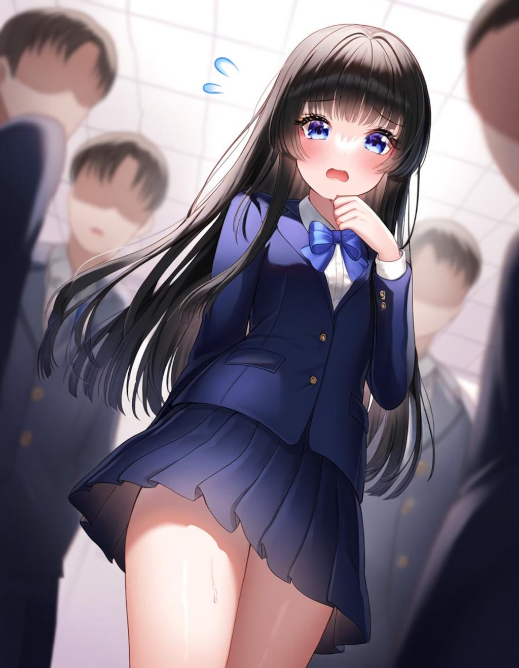 間違って男子トイレに入っちゃった女の子