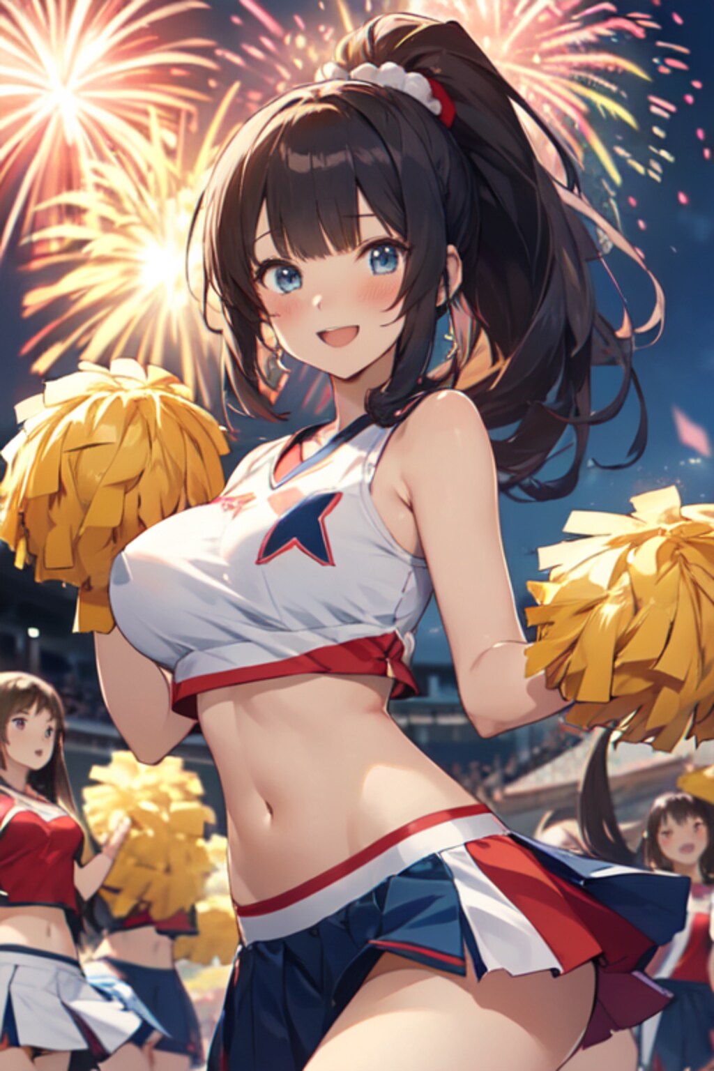 チアガール大盛況