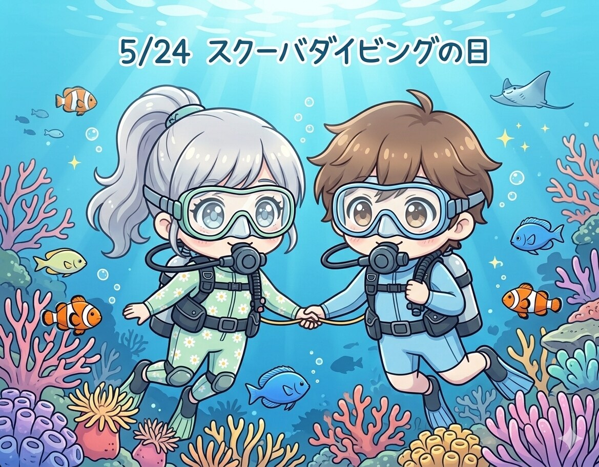 今日は「スクーバダイビングの日」 | の人気AIイラスト・グラビア