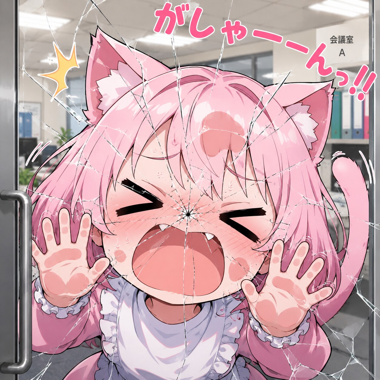 ごんっ！！フギャッ！！