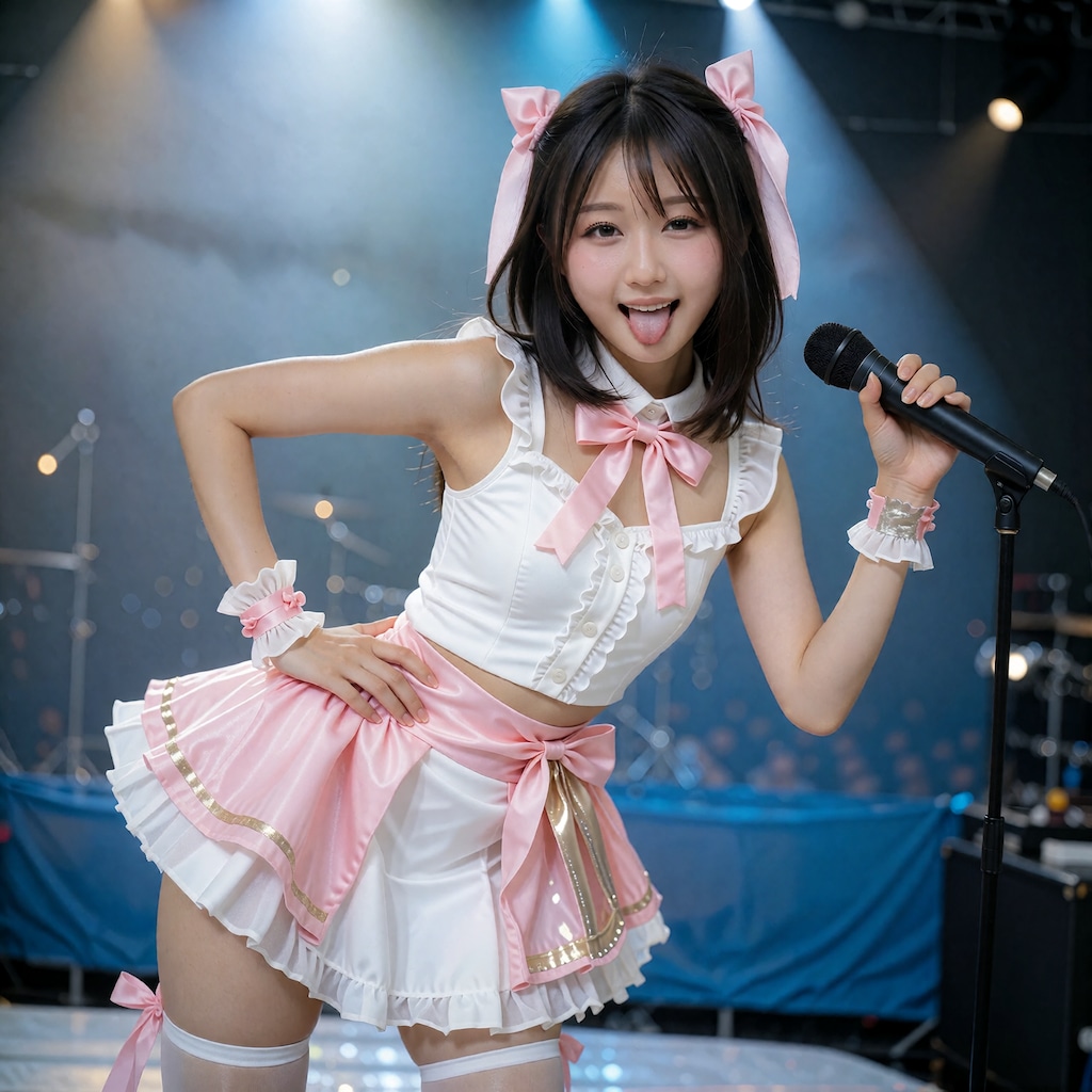 アイドル-自信過剰気味なコンサートステージ
