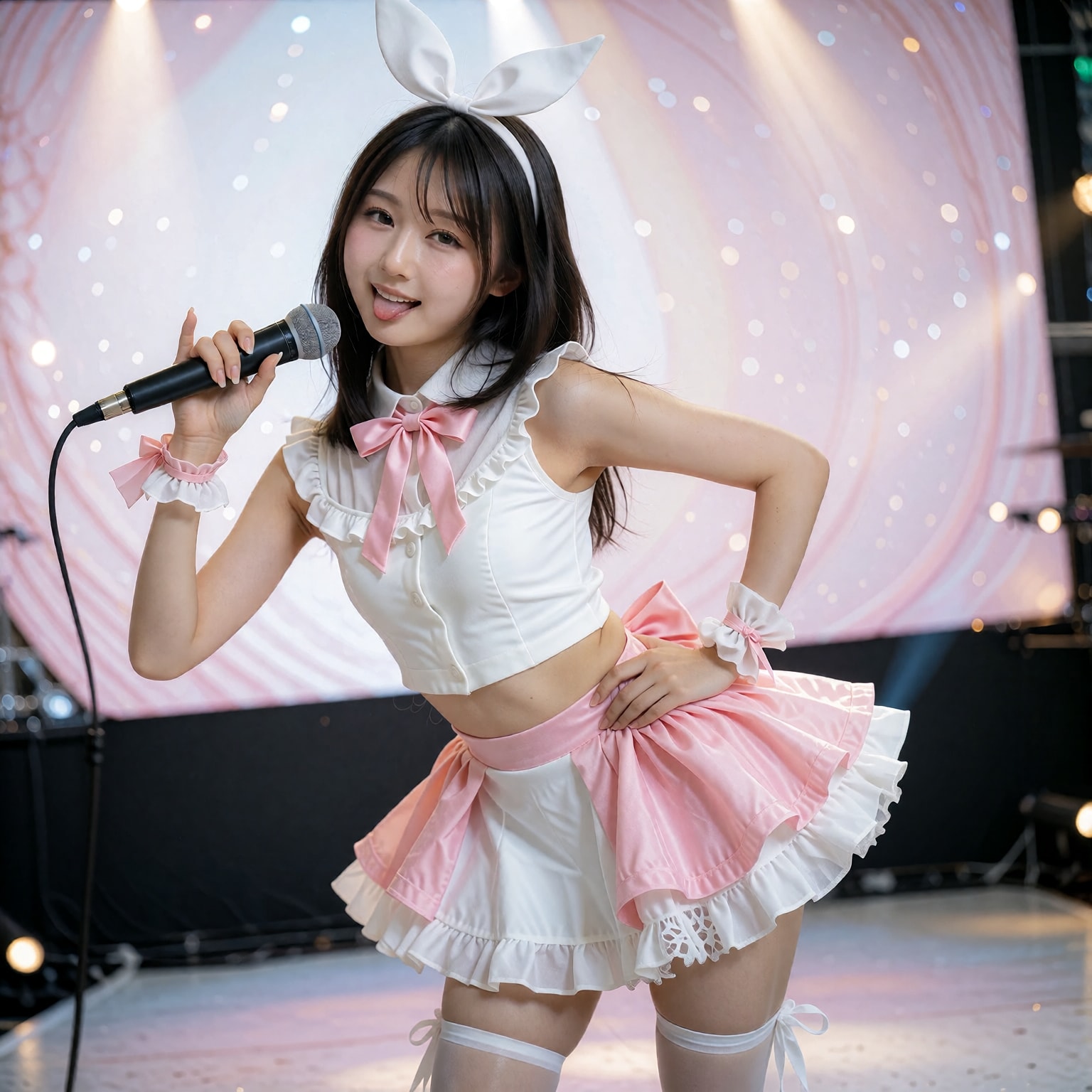 アイドル-自信過剰気味なコンサートステージ | の人気AIイラスト・グラビア