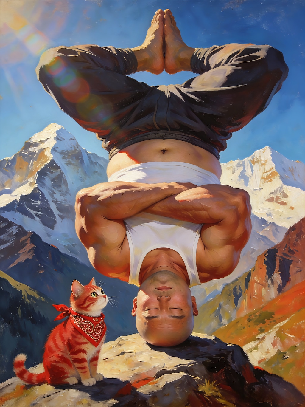 おっさん折角逆立ちしたのに企画終わってたな  #suno