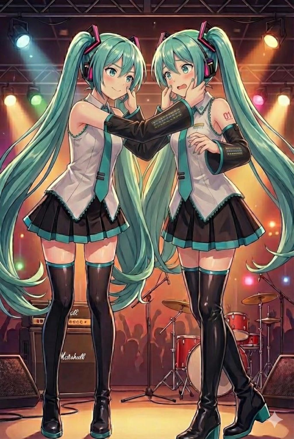 双子のミクさん