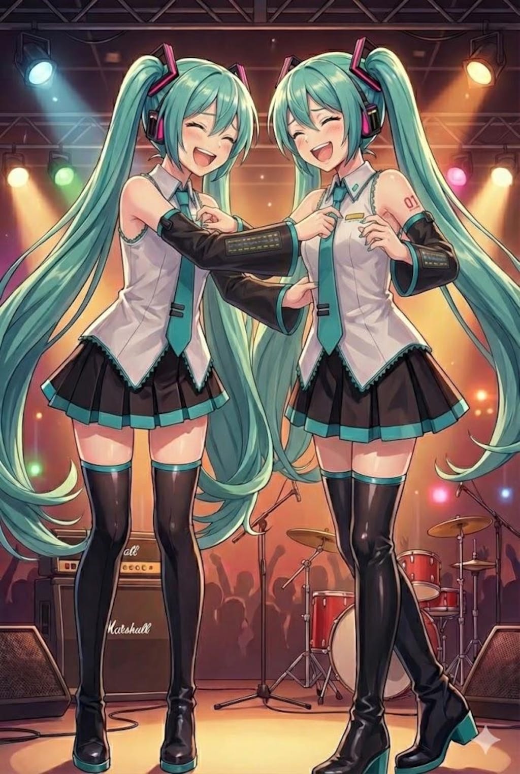 双子のミクさん