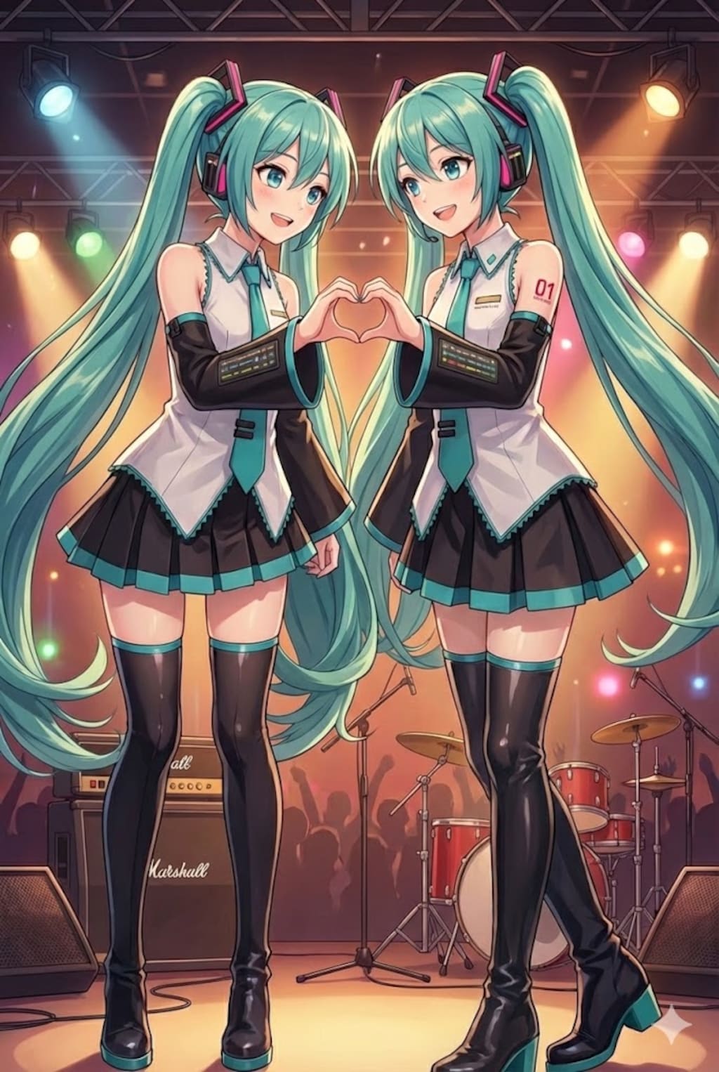 双子のミクさん