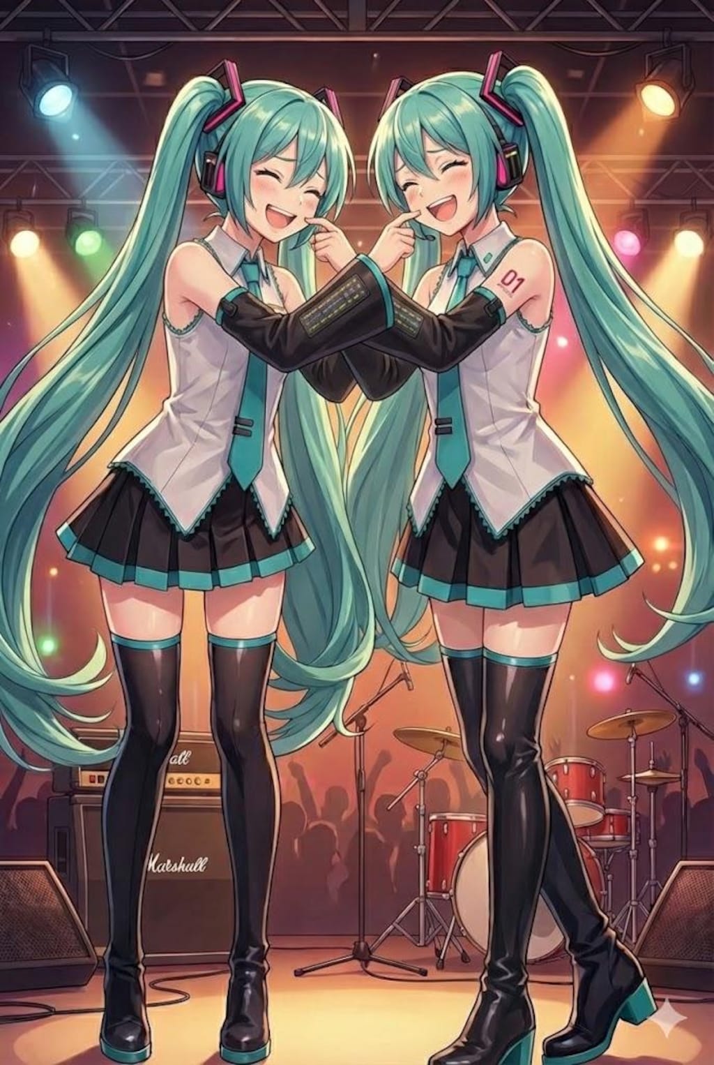 双子のミクさん