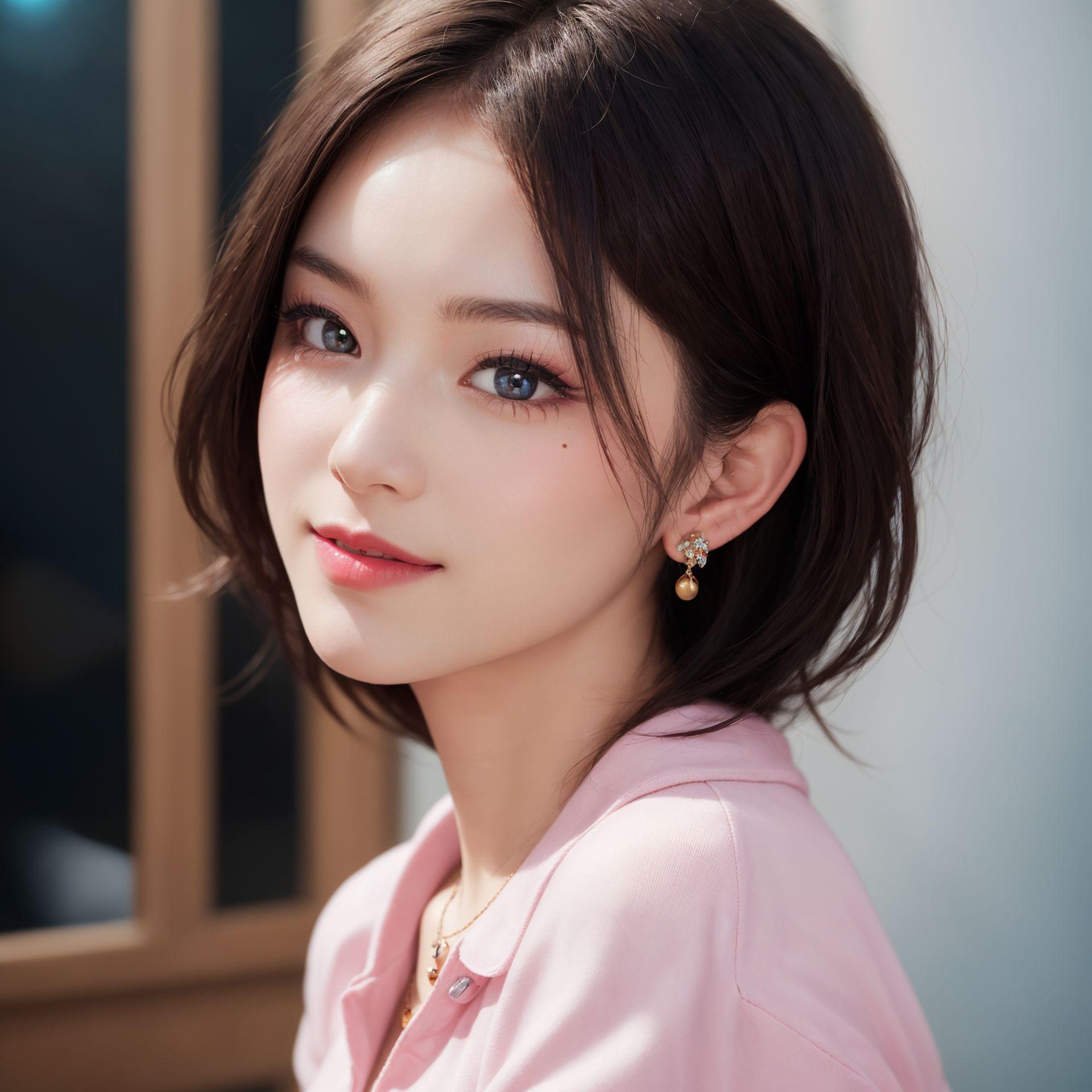 家の中にいるかわいい１８歳少女のポートレート