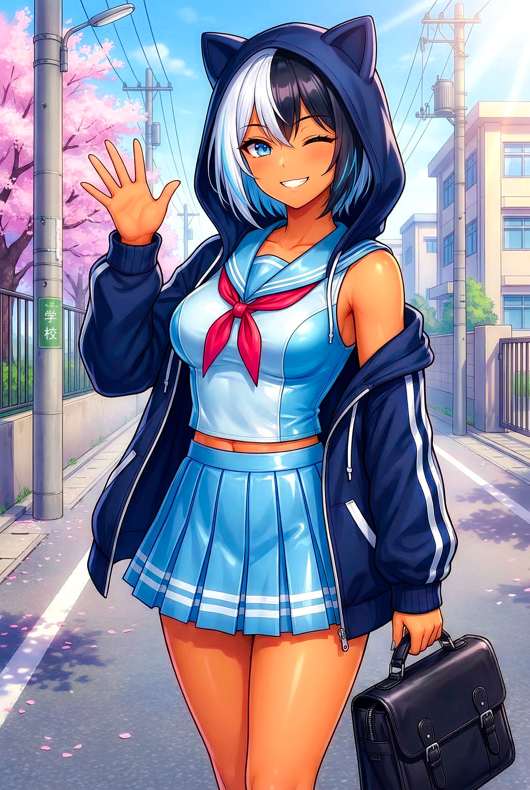 オリキャラ 姫神瑠衣 制服 | の人気AIイラスト・グラビア