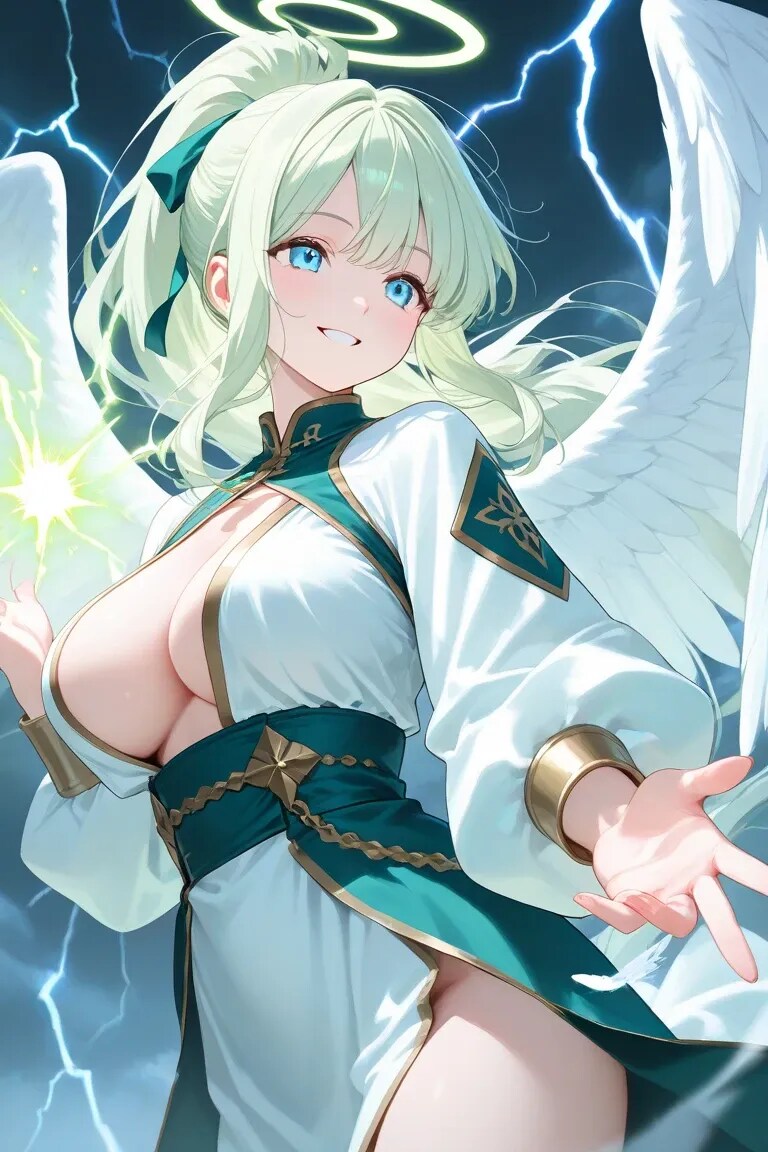 雷神な緑天使ちゃん(健全)