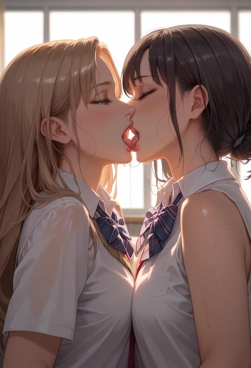 百合女子高生