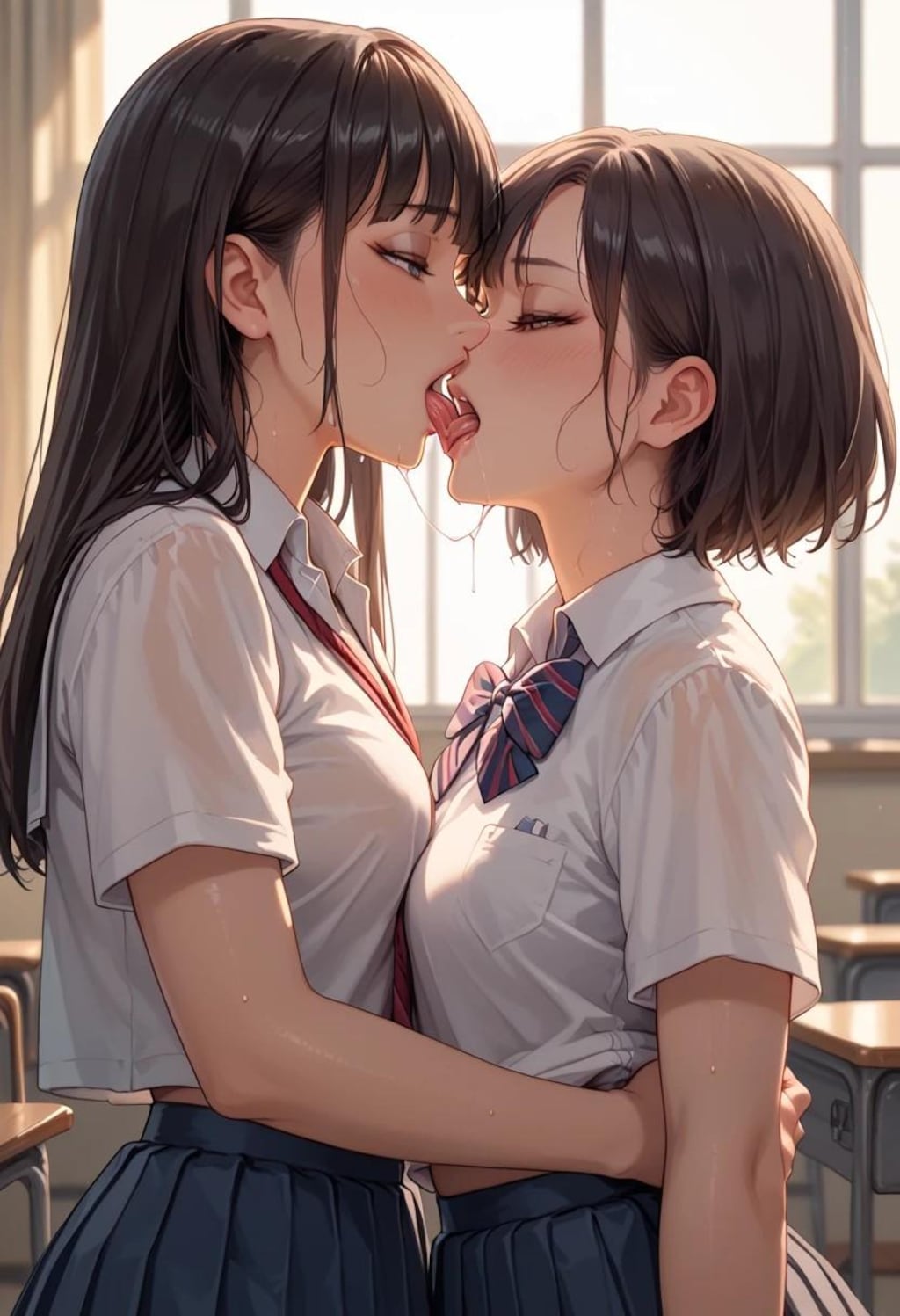 百合女子高生
