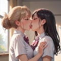 百合女子高生 6枚目