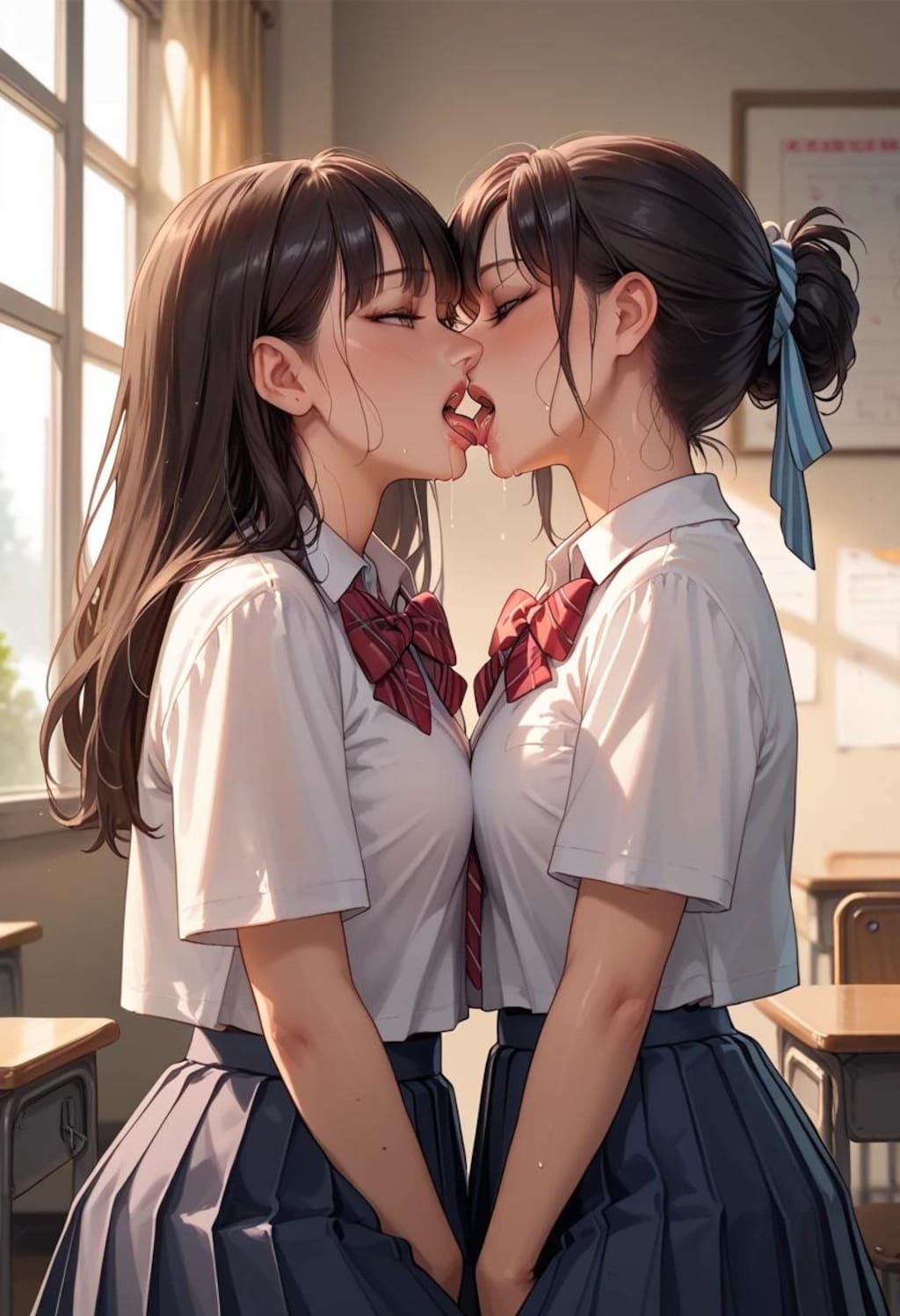 百合女子高生