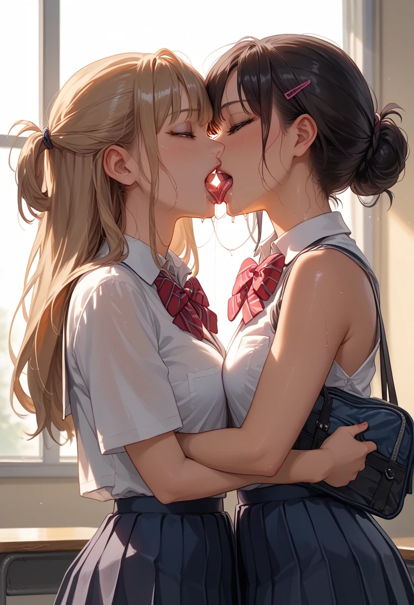 百合女子高生