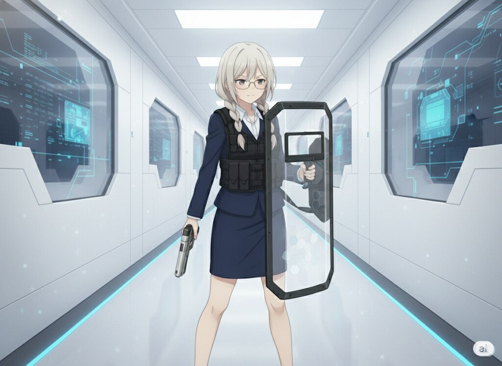 【白川秘書】ライオットシールド | の人気AIイラスト・グラビア