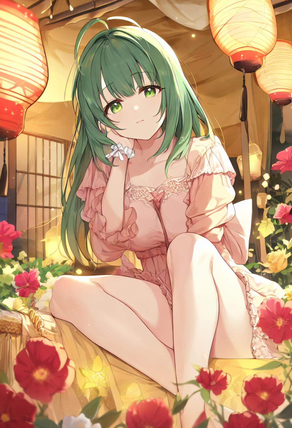 Under the warm glow of lanterns