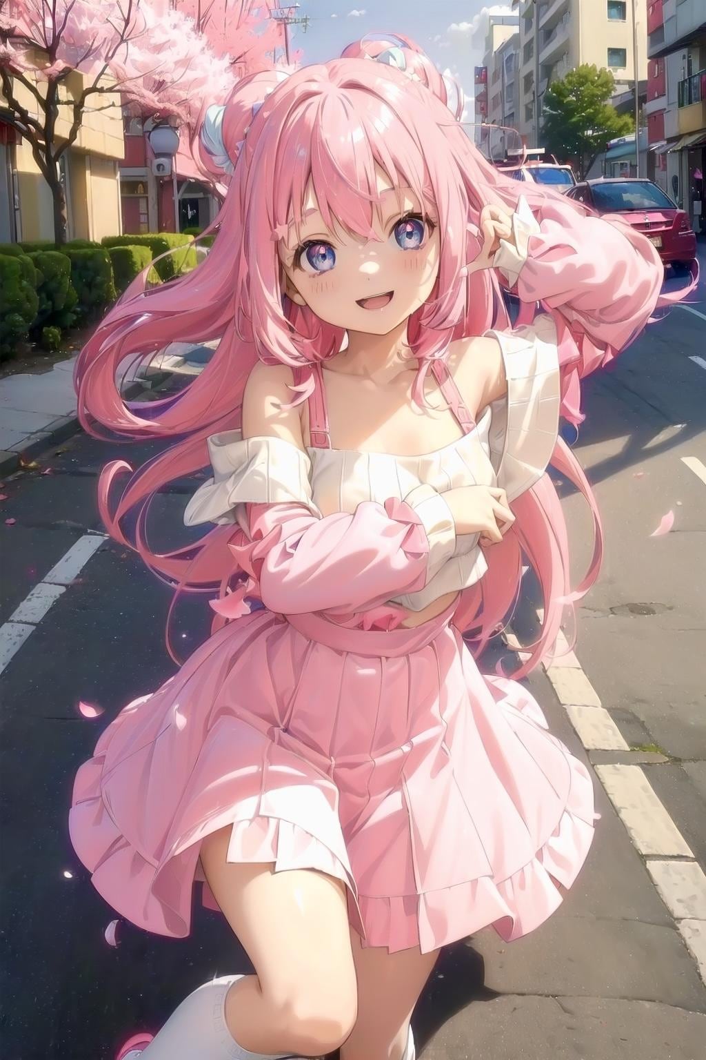 桜とニット