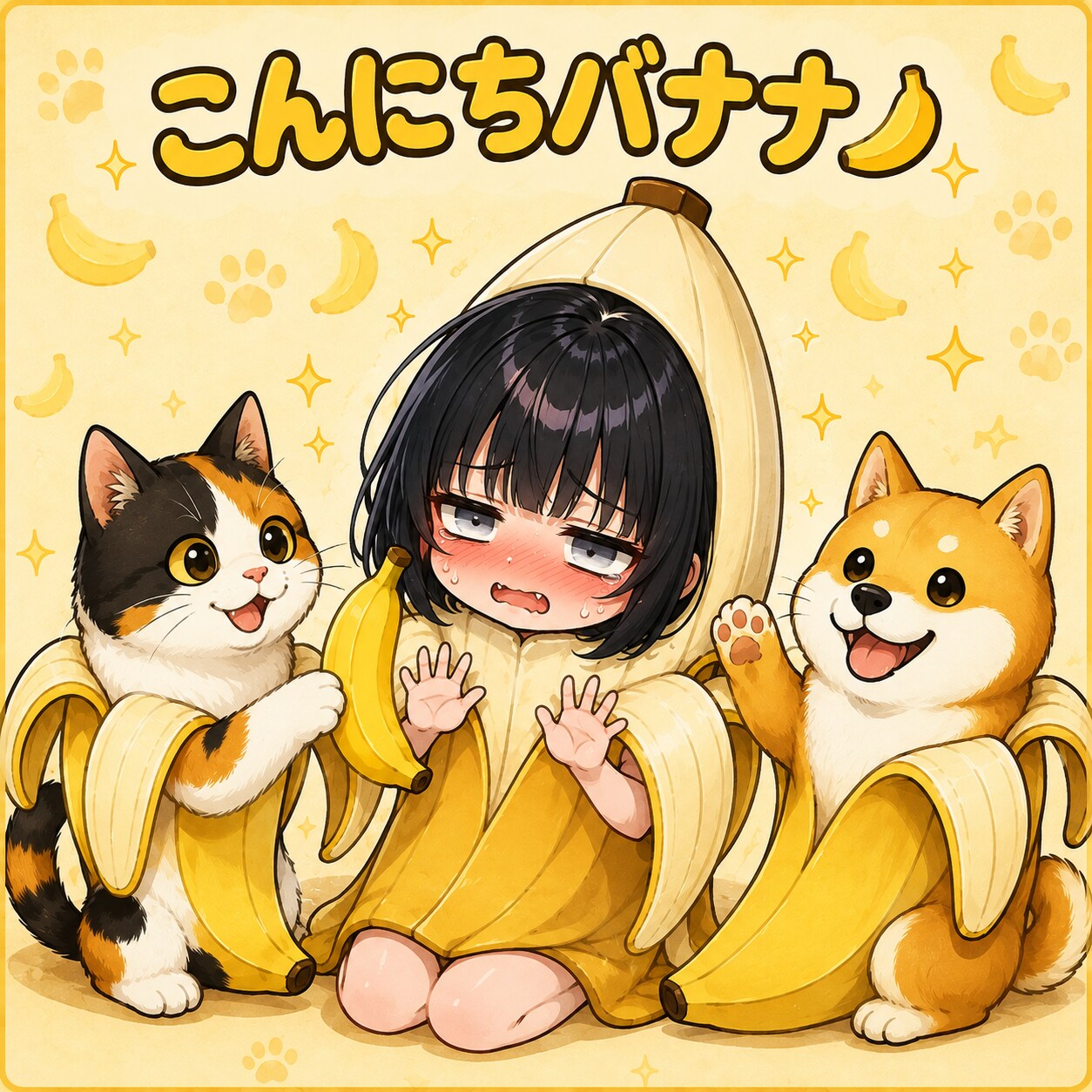 にいちゃん、こんにちバナナ…🍌 | の人気AIイラスト・グラビア