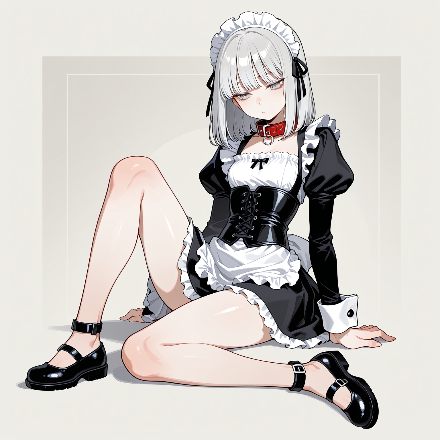 銀髪メイドちゃん