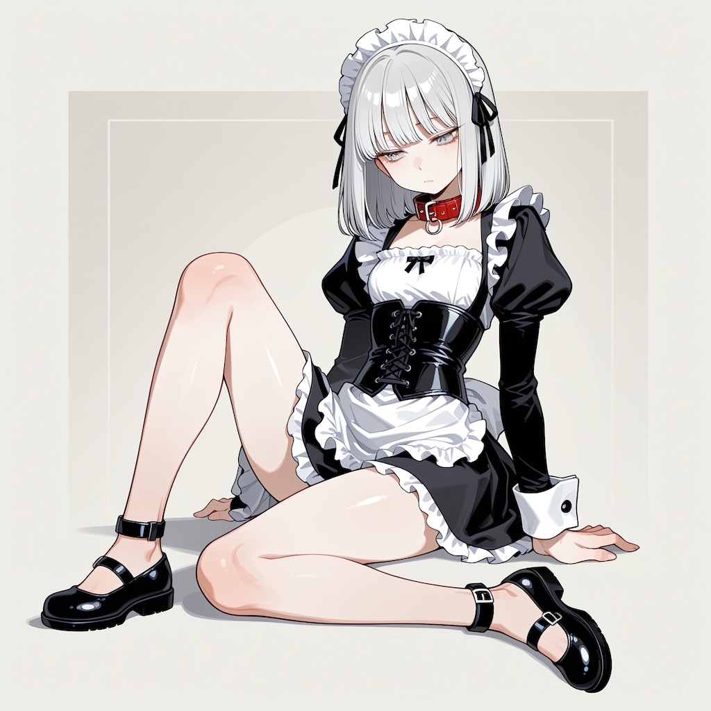銀髪メイドちゃん