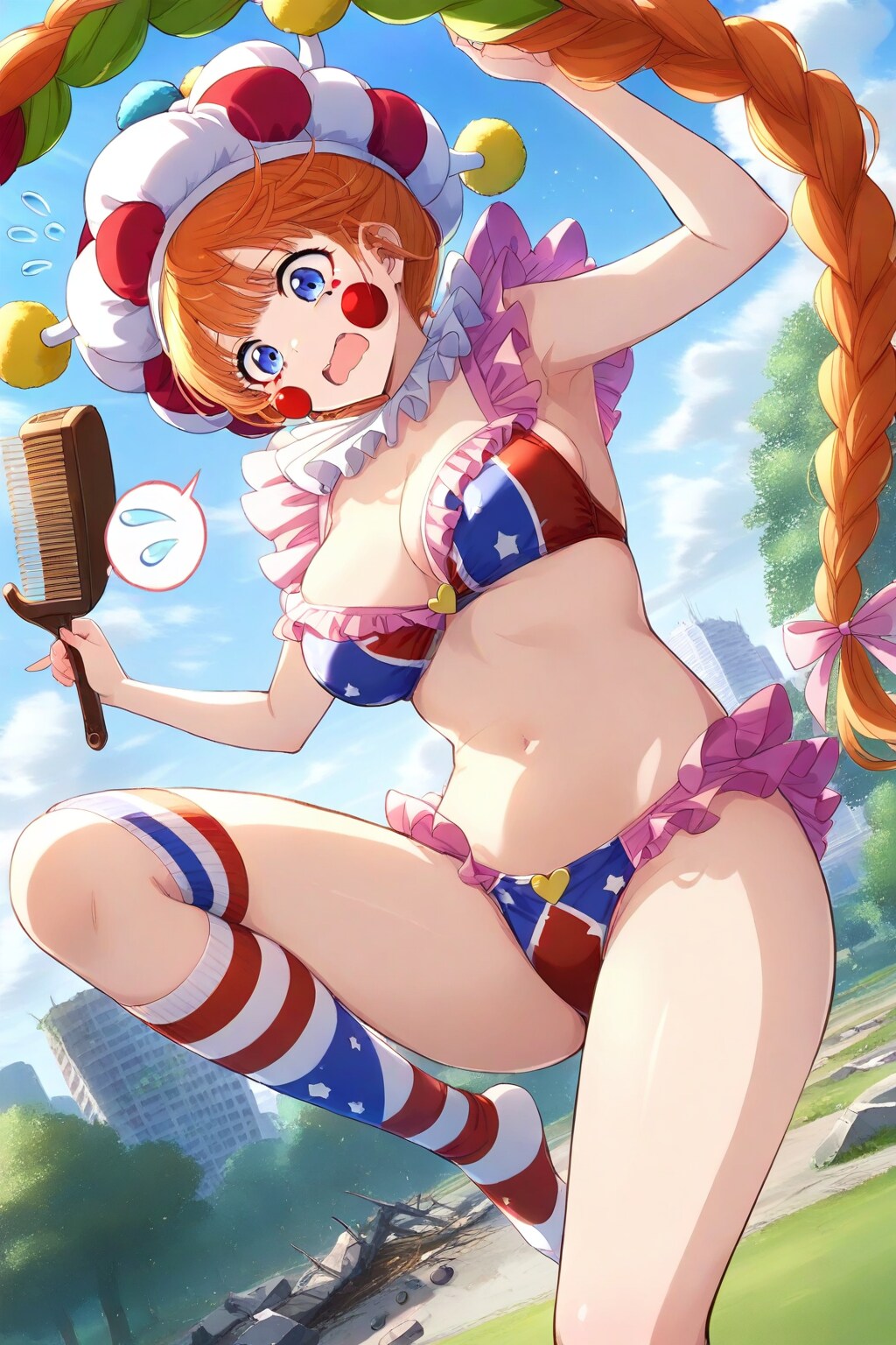 転ぶピエロ
