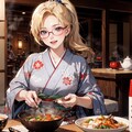 JAPANのトラディショナルな… Ah… ナベsoup？ あとSAKE♪ 3枚目