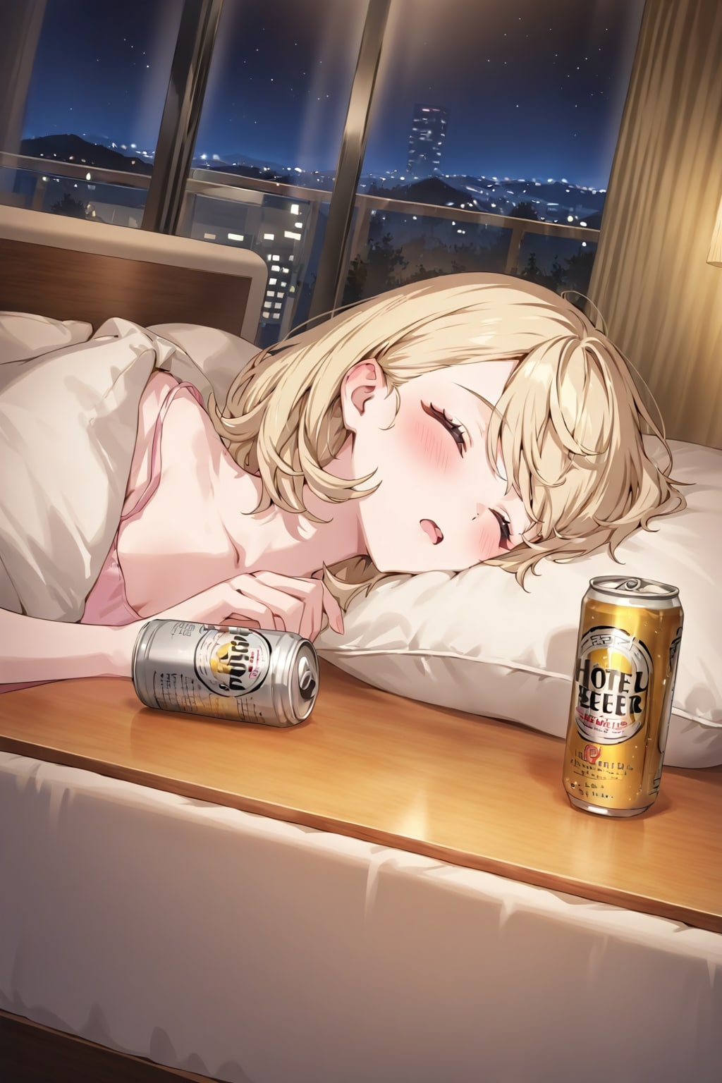ビールを飲む女２０－２
