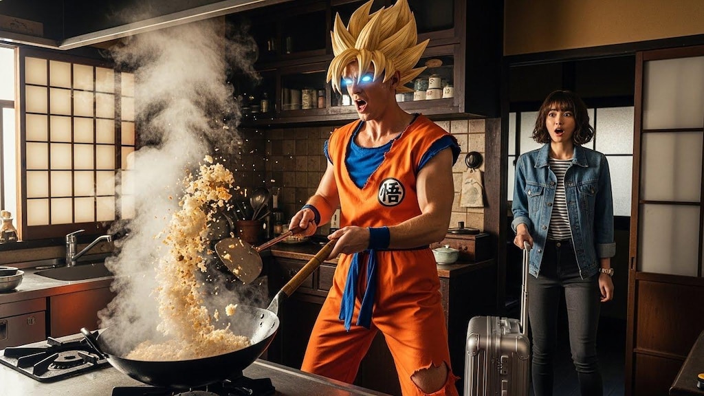 知らん奴が飯作ってる