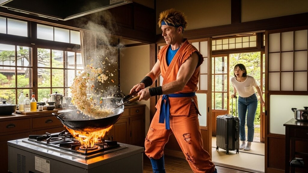 知らん奴が飯作ってる