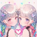 双子仲良しハートエフェクト 2枚目