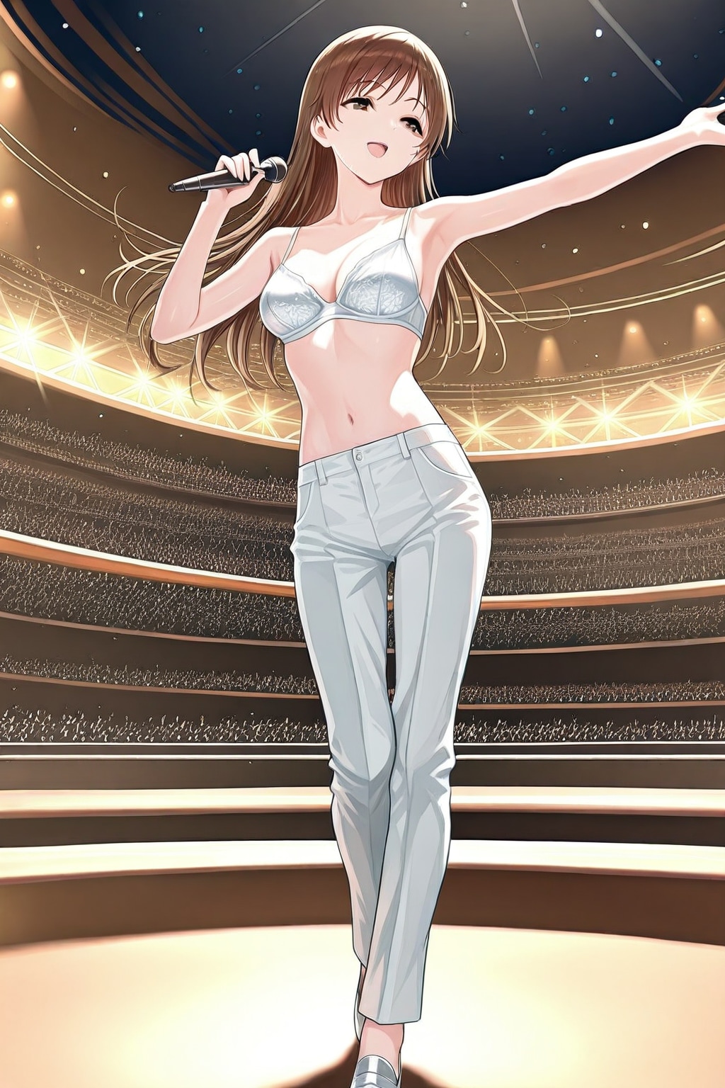 舞台で踊る新田さん