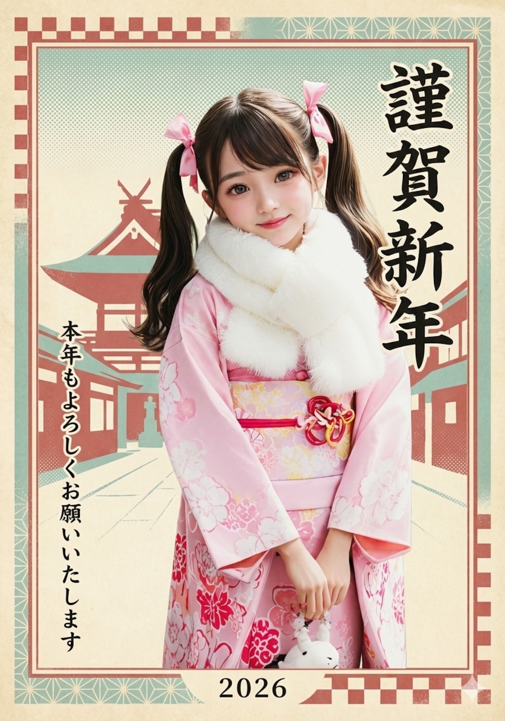 謹賀新年の愛ちゃん【令和８年】