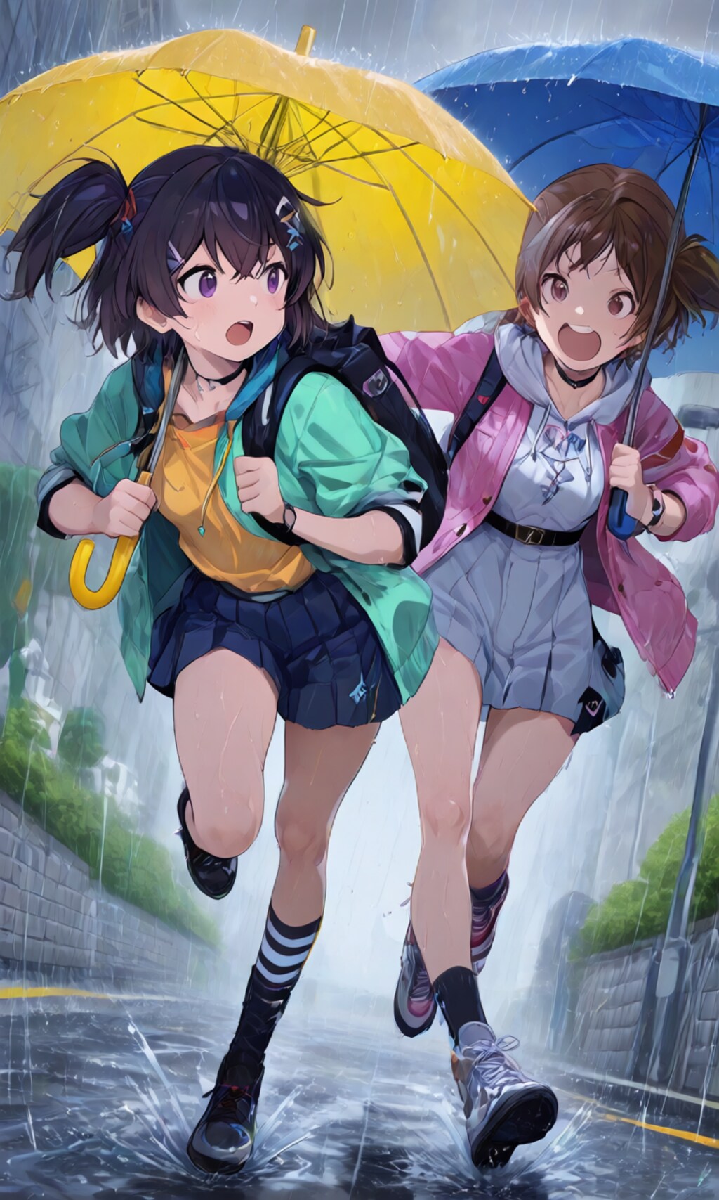 土砂降りだ