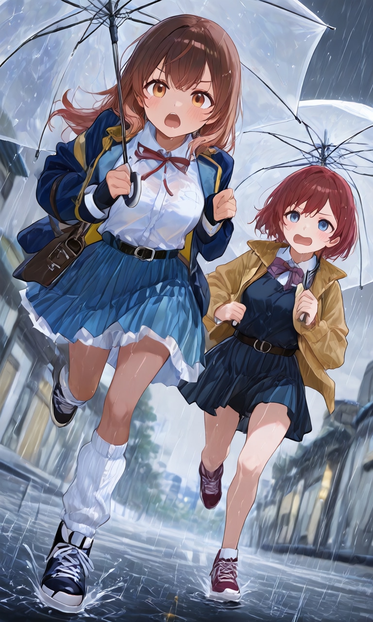土砂降りだ